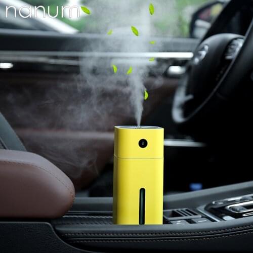 Car air freshener Mini Square D Humidifier Diffuser Ultrasonic USB Portable With LED Light Humidifiers Air Purifier Mist Maker