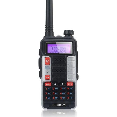 Baofeng walkie talkies TR-818UV Dual band 8W 128CH 2200mAh Portable ham FM two way radio UHF VHF with handsfree