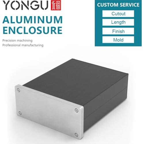 H23 2017 Hot sale 125*51*180/4.8''x1.77''x5.9''(wxhxl)mm Customized clear anodized extruded large aluminum enclosures