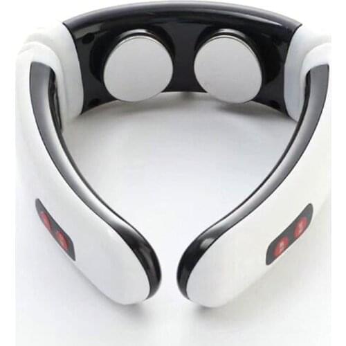 Electric Neck Pulse Massager Cervical Vertebra Back Shoulder Relaxation Tool Magnetic Therapy Pain Relief Tool