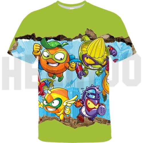Boys Hot Game Super Zings Print Clothes Baby 3D Funny T-Shirts Kids Superzings Clothing Boys Graphic T Shirts Anime Kawaii Eboy