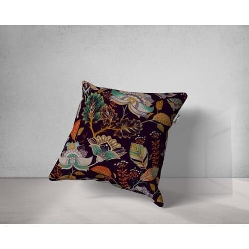 Gma Home On a Navy Blue Background Color Leaf Pillow decorate Case