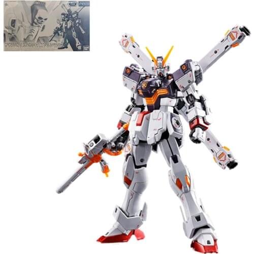 BANDAI RG 1:144 Mobile Suit Crossbone Gundam X1 Titanium Finish Model Kids Assembled Toy Robot Anime Action Figures Puzzle Gifts