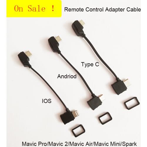 For DJI Mavic 2 /Mavic Pro/Mavic Mini/ Air Micro USB Fit IOS Type-C Android OTG Data Cable 10cm (Used)