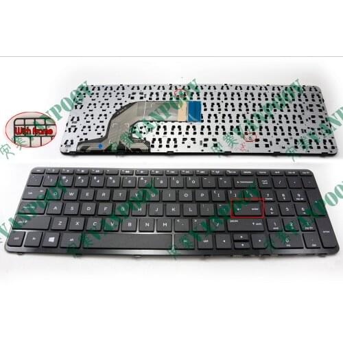US Laptop keyboard for HP Pavilion 15E 15N 15T 15-N 15-E 15-E000 15-N000 15-N100 15T-E000 15T-N100 15-e087sr with Frame Black