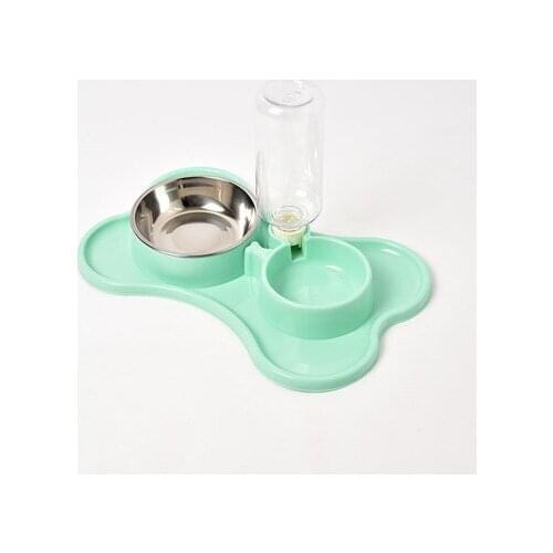 Pet Feeder Strong ABS for Pet Drinking Water Stainless Steel Dish Bowl Water Feeding Dual Use Small Dog Cat Pet Product Feeder