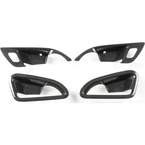 ABS Carbon Fiber Inner Door Bowl Cover Trim 4PCS For Buick envision 2017-2020 Car Styling Accessories