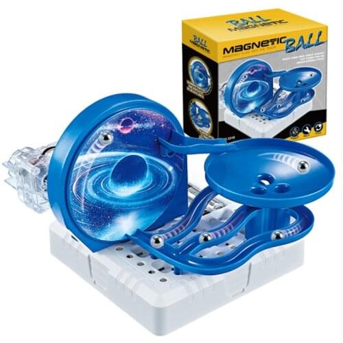 Magnetic Roller Coaster Ball Educational Toys for Kids DIY Assemble Magnetic Levitation Logistics Technology Model Teaching Aids