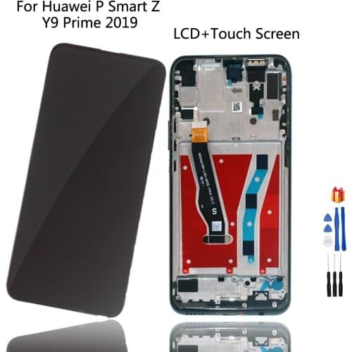 Original LCD For Huawei P Smart Z STK-LX1 LCD display Touch Screen Digitizer Assembly For Huawei Y9 Prime 2019 LCD Display+Frame