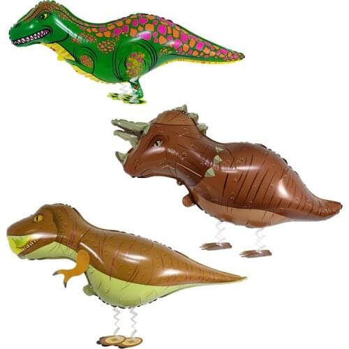 1Pcs Walking Animal Foil Balloon Cute Dog Pet Dinosaur Helium Balloons For Kids Jungle Birthday Party Decor Globos Children Toys