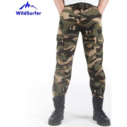 WildSurfer Winter Thickened Men Pants Multi Pockets Outdoor Wadded Large Size Male Trekking Fleece Trousers Camping Pants WP106