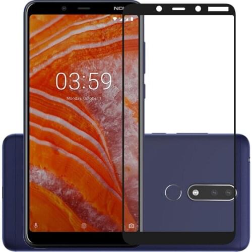 75 Pcs/Lot 2.5D Premium Tempered Glass for Nokia 3.1 Plus Full Coverage Screen Protector Protective Film for Nokia 3.1 Plus