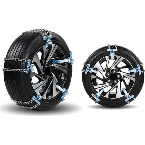 Winter Car Roadway Safety Tire Snow Chain Adjustable Anti-skid Safety Double Snap Skid Wheel Chains