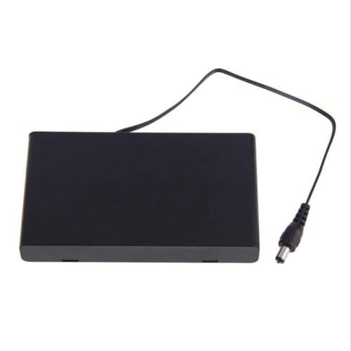 1pcs Black 8 AA Small Storage Box Bins holder battery Box Case cover Travel Portable