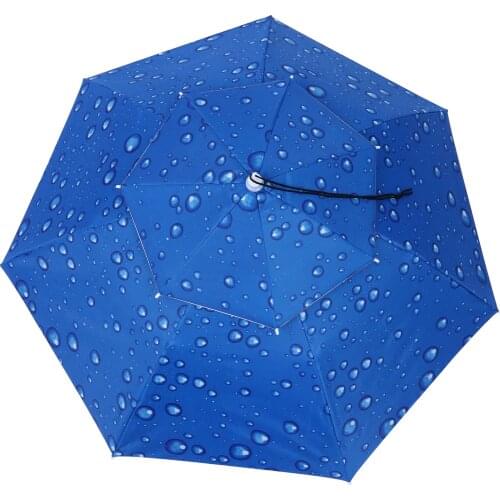 1Pcs 95cm Outdoor Hands-free Umbrella Sun Rain Shading Double Layer Fishing Umbrella