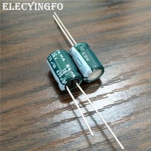 10pcs 470uF 16V470uf Japan ELNA RE3 Series 8x11.5mm 16V470uF Audio capacitor
