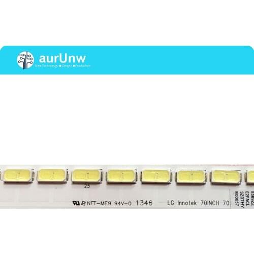 10 pieces LED Backlight strip For LG 70'' LCD-70LX255A GK0387 01CVB058A003 JE695D3GW80T Sharp LK695D3LA18 64Leds 514mm 100%NEW