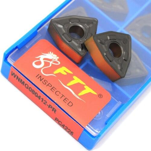 10pcs High Quality WNMG080412 PR PC4225 Lathe Tools Carbide Metal External Turning Tool CVD Coat CNC Cutting Inserts for steel