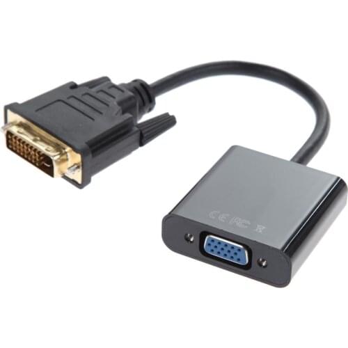 1080P DVI-D 24+1 to VGA HDTV Converter Monitor Cable for PC Display Card