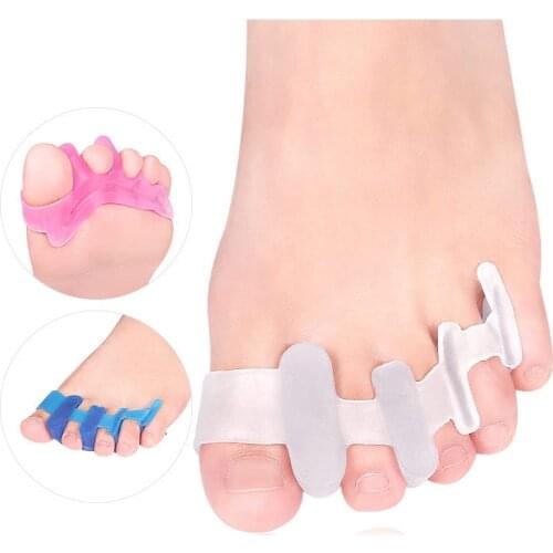 2pcs=1pair Hallux Valgus Toe Corrector Bones Overlapping Correction Rehabilitation Toe Protector Toes Separator Manicure
