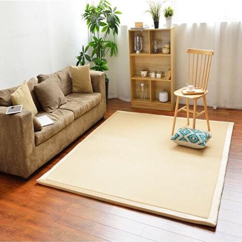 2CM Thick Japanese Style Tatami Carpet 100*200*2CM Solid Big Rugs Bedroom Non Slip Baby Crawling Mats Carpets for Living Room