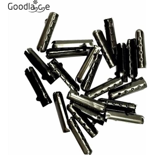 20 PCS Set Metal Aglets DIY Shoelaces Repair Shoe Lace Tips Replacement Head