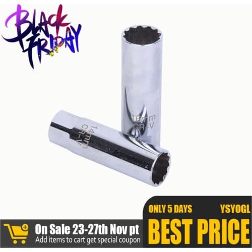 3/8-Inch Drive Magnet Spark Plug Socket CR-V 12-Point/14/16MM Compatible with BMW mini Mercedes M156 Citroen Peugeot 207/307