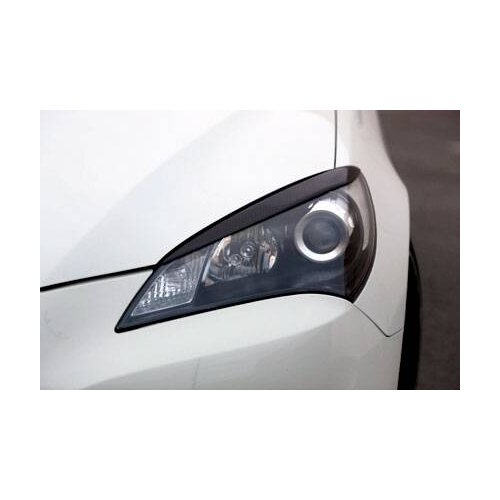 4 Pieces Carbon Fiber Headlight Eyelids Eyebrows for 2009-2013 Hyundai Genesis Coupe Type B