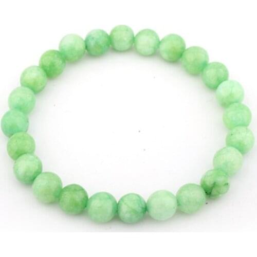 8mm green Punk multicolor Agate Chakra Healing Reiki Buddha Yoga Bracelet elastic adjustable Volcanic Stone Bangles cgdr3