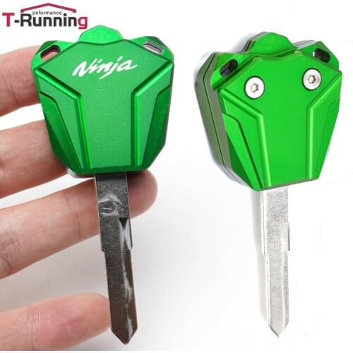 2020 NEW with LOGO Motorcycle CNC Aluminum keychain Key Case Cover Shell For Kawasaki Ninja 250 400 650 2010-2019 2017 2018