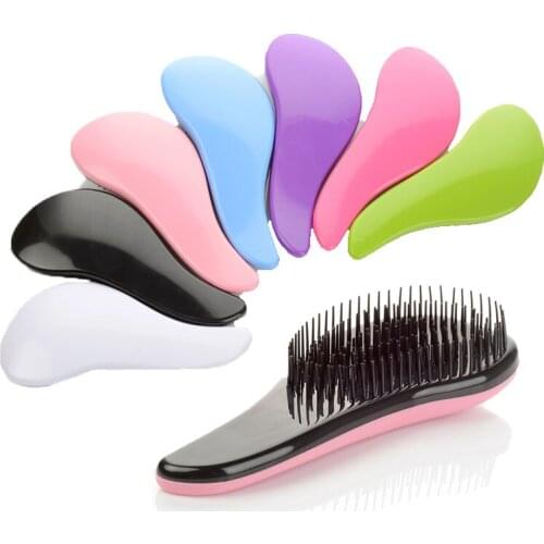 Anti-Static Massage Hair Brush Magic Handle Comb Tangle Detangle Shower Massage Hairbrush Comb Salon Hair Styling Tool