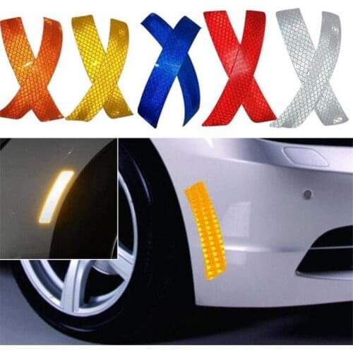 Car Mudguards Reflective Alarm Stickers For BMW Diamond Level Car Styling Anti-collision Stickers For Front Bumper And Rear Bump