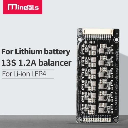 1.2A Balance Li-ion Lifepo4 Lithium Battery Active Equalizer Balancer Inductive Energy Transfer Board BMS 13s