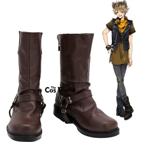 Twisted Wonderland Ruggie Bucchi Games Customize Cosplay Flat Shoes Boots