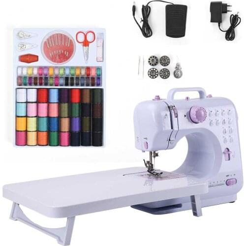Household Sewing Machine Small Machines With Night Light Overlock For Home Electric Suit Beginner Pedal DIY Fabric