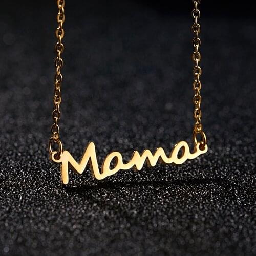 Trendy MAMA Letter Pendant Necklaces For Women Girls Clavicle Chain Necklace Party Wedding Engagement Fashion Jewelry For Women