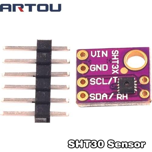 SHT30 Digital Output Temperature and Humidity Sensor Module IIC I2C Interface 3.3V GY-SHT30-D For Arduino