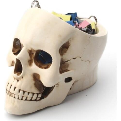 Decor Accessories Flower Pot Hollow Skull Storage Ornaments Houseplant Office Home Desktop Succulent New Small Green Planting