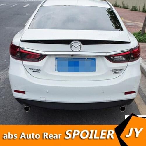 For Mazda 6 atenza Spoiler 2014-2017 Mazda 6 atenza Spoiler TF ABS Material Car Rear Wing Primer Color Rear Spoiler