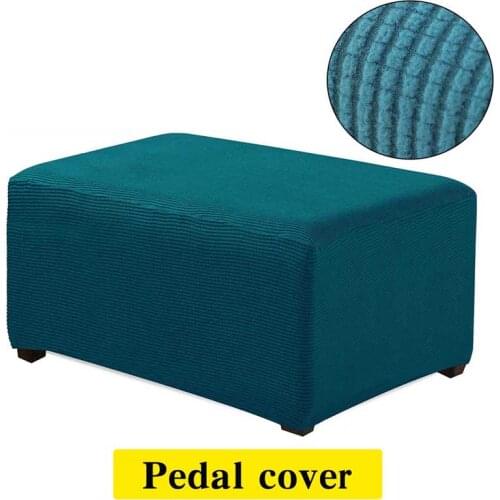 Stretch Sofa Cover Chair Footstool Foot-rest Pedales Stool Bench Cushion Covers Elastic Furniture Protector Removable Slipcover