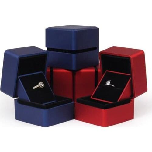Stock good quality jewellery box high grade proposal fashional ring gift boxes wholesale