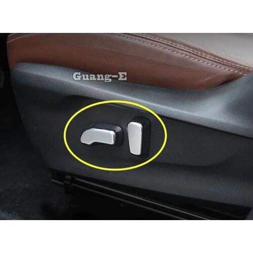 For Subaru Forester 2018 2019 2020 Car Sticker Cover Detector ABS Chrome Seat Adjustment Knob Button Switch Trim Hoods Parts