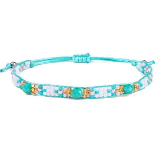 Hand-woven Beads Summer Color Cut Small Fresh Creative Bracelet Women