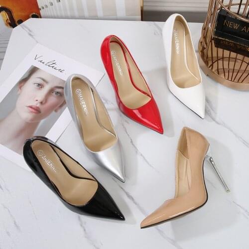 MHYONS Shoes Pu Leather Woman Pumps Fashion Kitten Heels 11 cm Occupation OL Office Shoes Women Heels 2021 Sexy Heeled Shoes