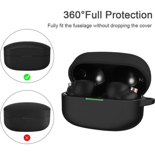 Earphones Protective Case Anti-fall Shockproof Silicone Headphones Sleeve Skin Cover for Sony WF-1000XM4 Bluetooth Headset