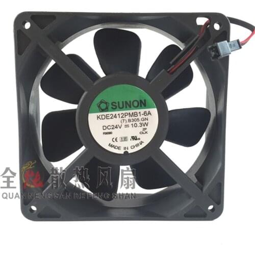 New original inverter fan KDE2412PMB1-6A DC24V 10.3W 12CM 12038 double ball