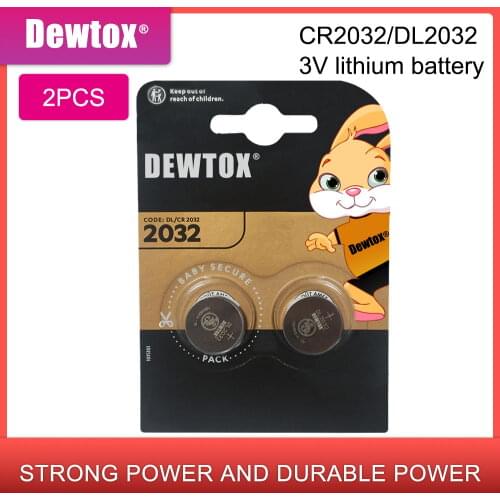 2pcs original cr 2032 brand new battery for DURACELL cr2032 3v button cell coin batteries for watch computer Toy