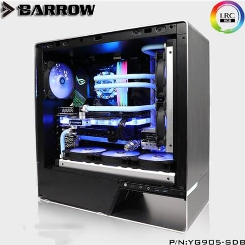 Barrow INWIN 905 Water Tank Case Cooling RGB Water Tank Acrylic Edge Comptible 1pcs 360mm And 240mm Radiator, YG905-SDB cooler