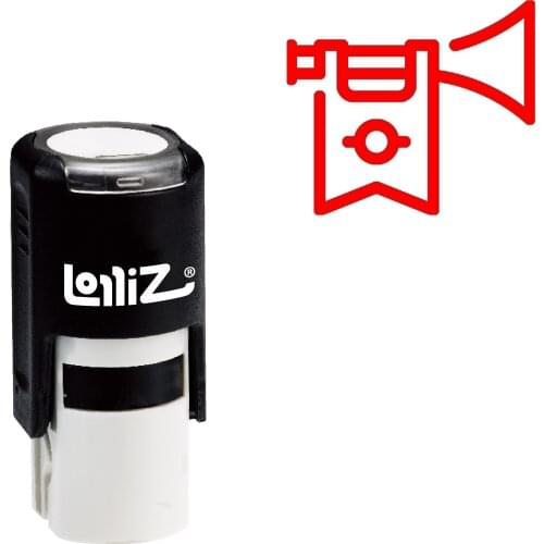 LolliZ Trumpet Self-Inking Rubber Stamp - Modern Symbol Series