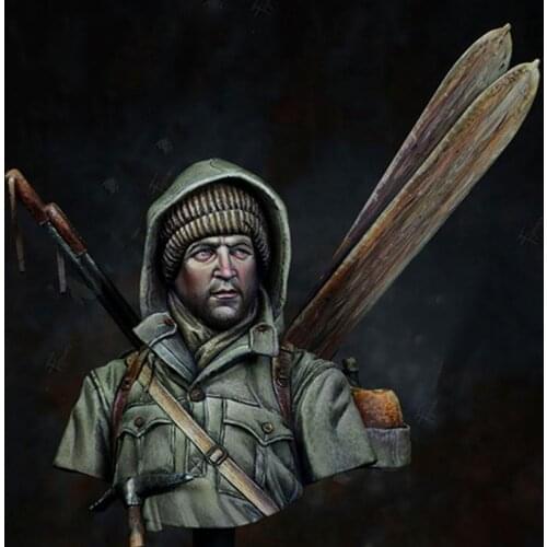 Self-assembled New Unassembled 1/10 ancient man officer bust Resin Figure Unpainted Model Kit